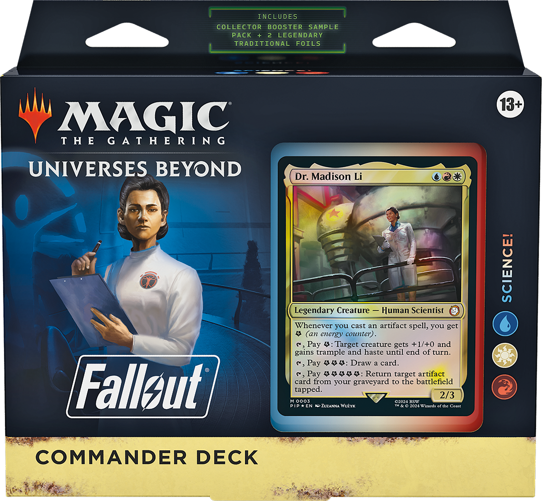 Magic The Gathering Fallout Science Commander deck official packaging