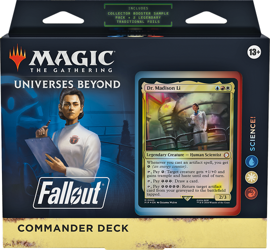 Magic The Gathering Fallout Science Commander deck official packaging