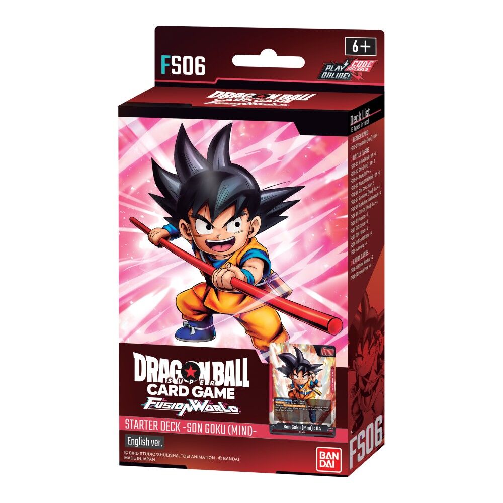 Dragon Ball Super Card Game: Fusion World – Starter Deck Display: Son Goku (Mini) [FS06] - HobbiXchange