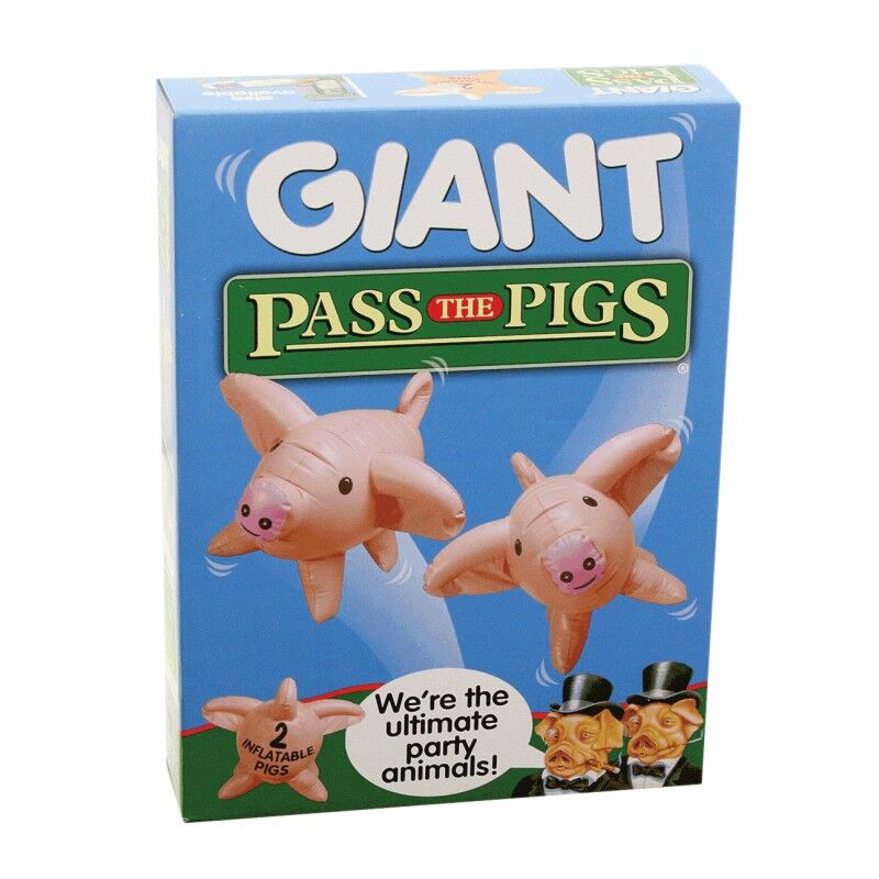 Pass the Pigs: Giant Party Edition (Inflatable) | Giant Pig Dice Party Game | Family & Outdoor Game | 2–4 Players | Ages 7+