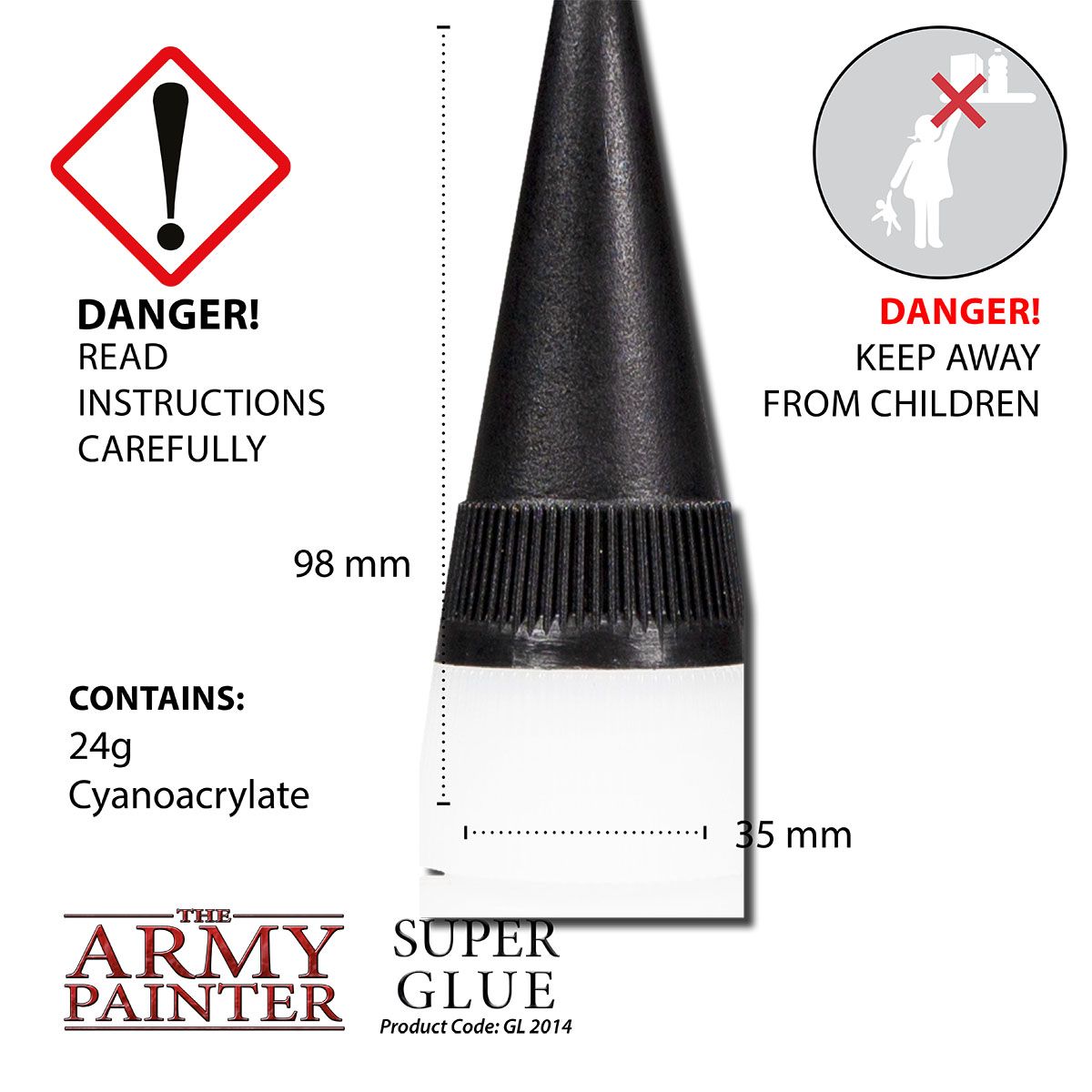 The Army Painter Super Glue – dimensions, features and use information