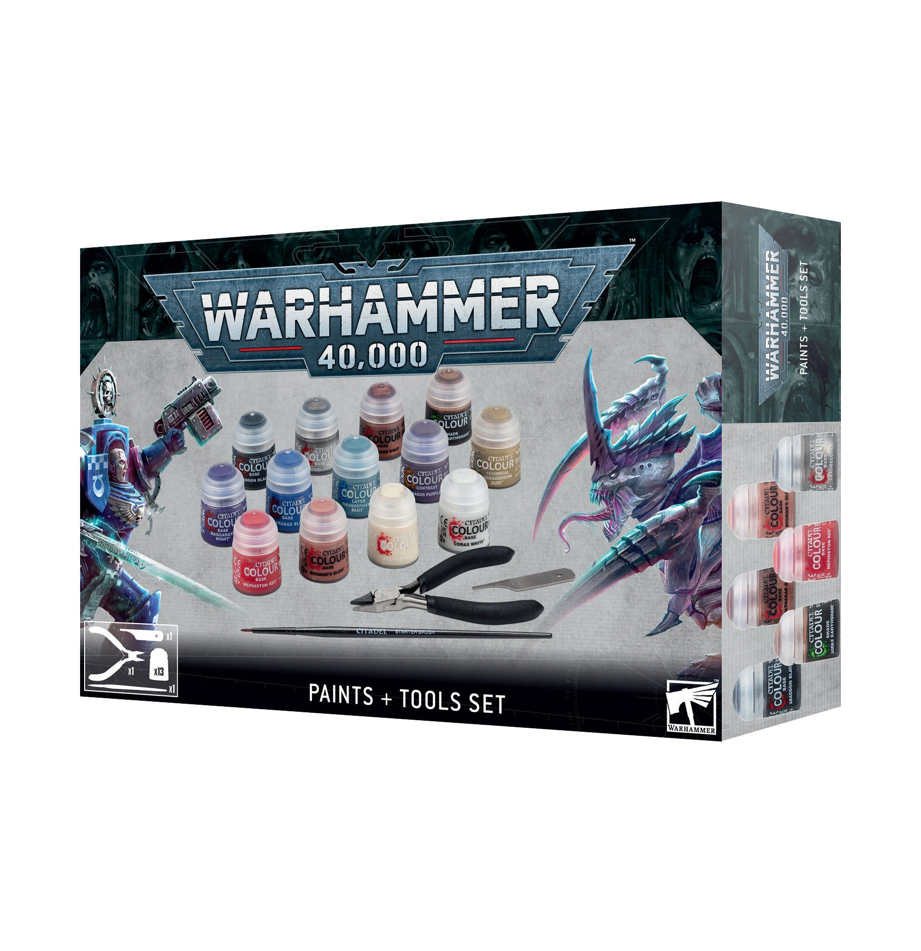 Warhammer 40,000 - Paints + Tools Set - HobbiXchange