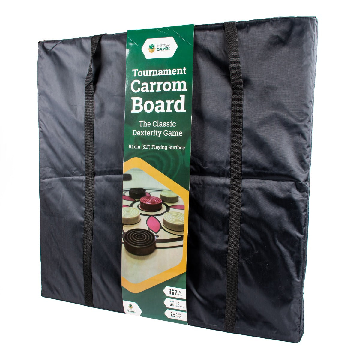 LPG Classics Tournament Carrom Board – 81 cm – carrom board carrying bag