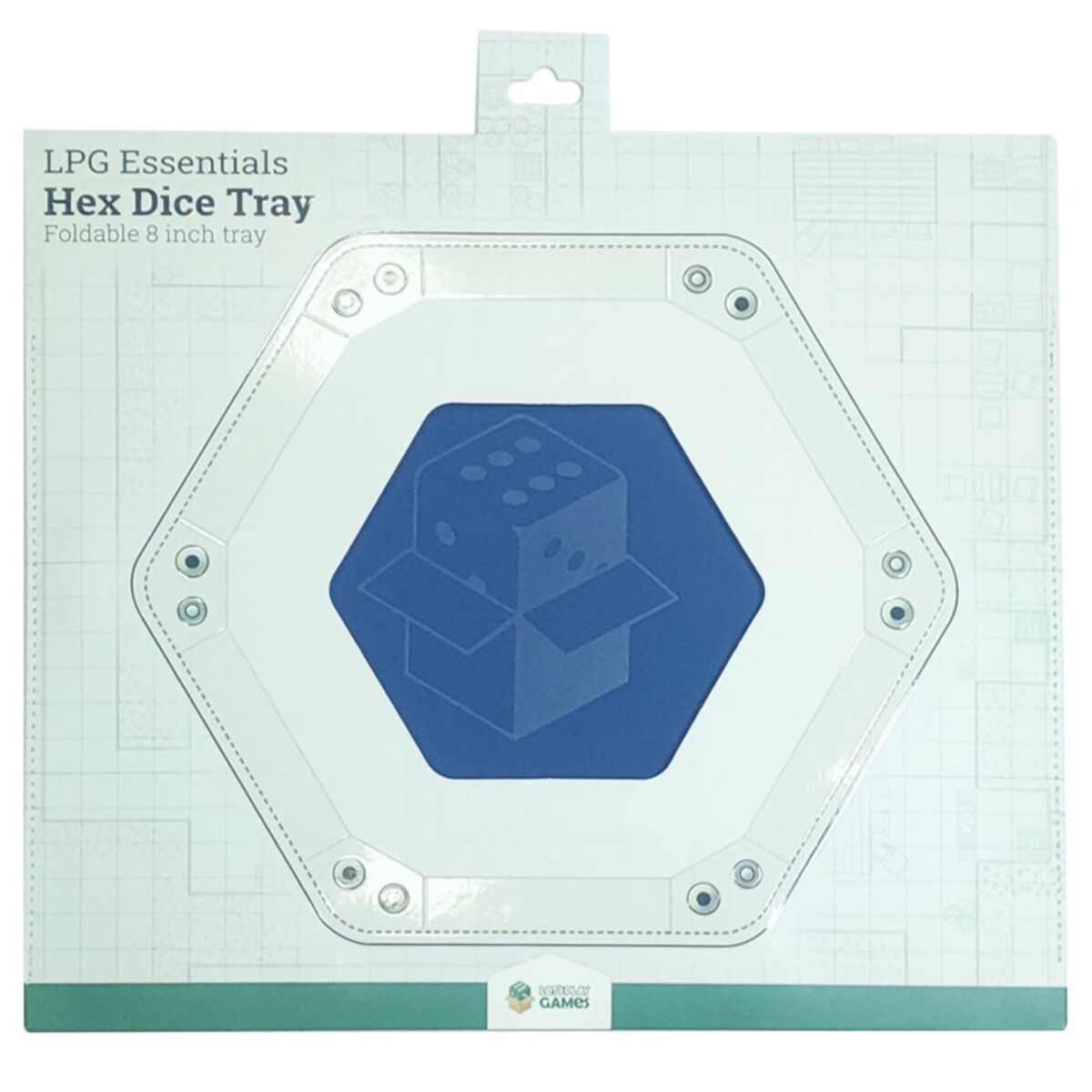 LPG Essentials Hex Dice Tray 6" Blue