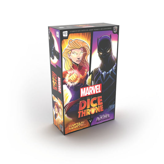 Marvel Dice Throne – Captain Marvel vs Black Panther – Captain Marvel and Black Panther two-hero box