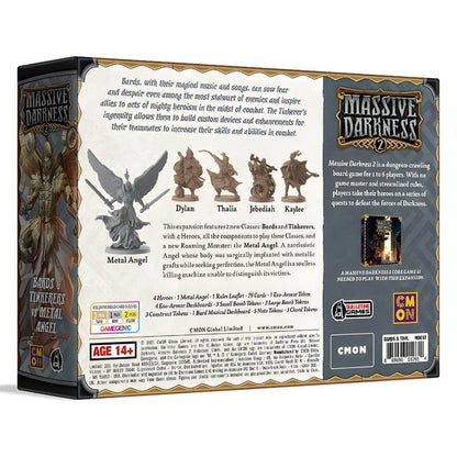 Massive Darkness 2: Bard & Tinkerer Vs Metal Angel (Retail Pre-Order Edition) Retail Board Game Expansion CMON KS001681A