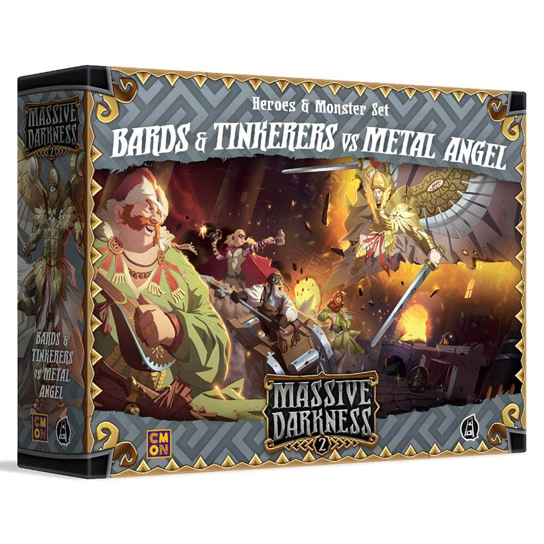Massive Darkness 2: Bard & Tinkerer Vs Metal Angel (Retail Pre-Order Edition) Retail Board Game Expansion CMON KS001681A