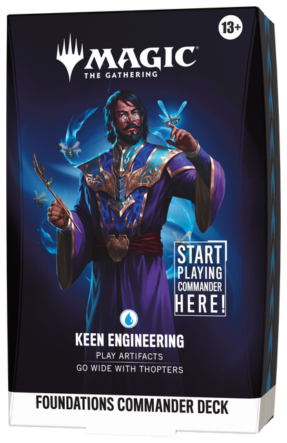 Magic: The Gathering Foundations Commander Deck — Keen Engineering box art