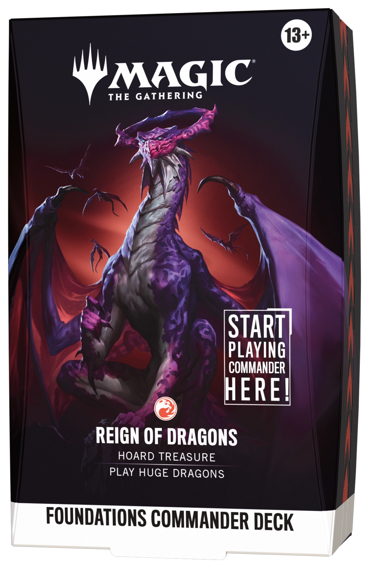 Magic: The Gathering Foundations Commander Deck — Reign of Dragons box art