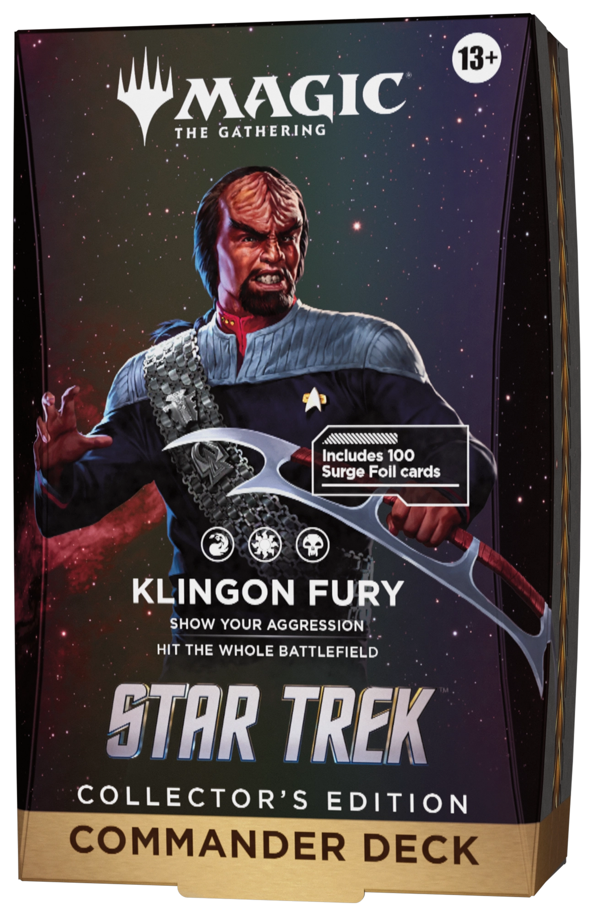 Magic: The Gathering | Star Trek Klingon Fury Collector's Edition Commander Deck official packaging