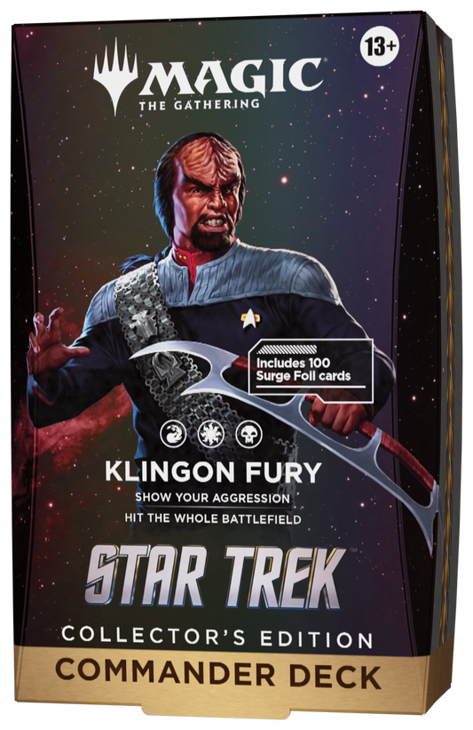 Magic: The Gathering | Star Trek Klingon Fury Collector's Edition Commander Deck official packaging