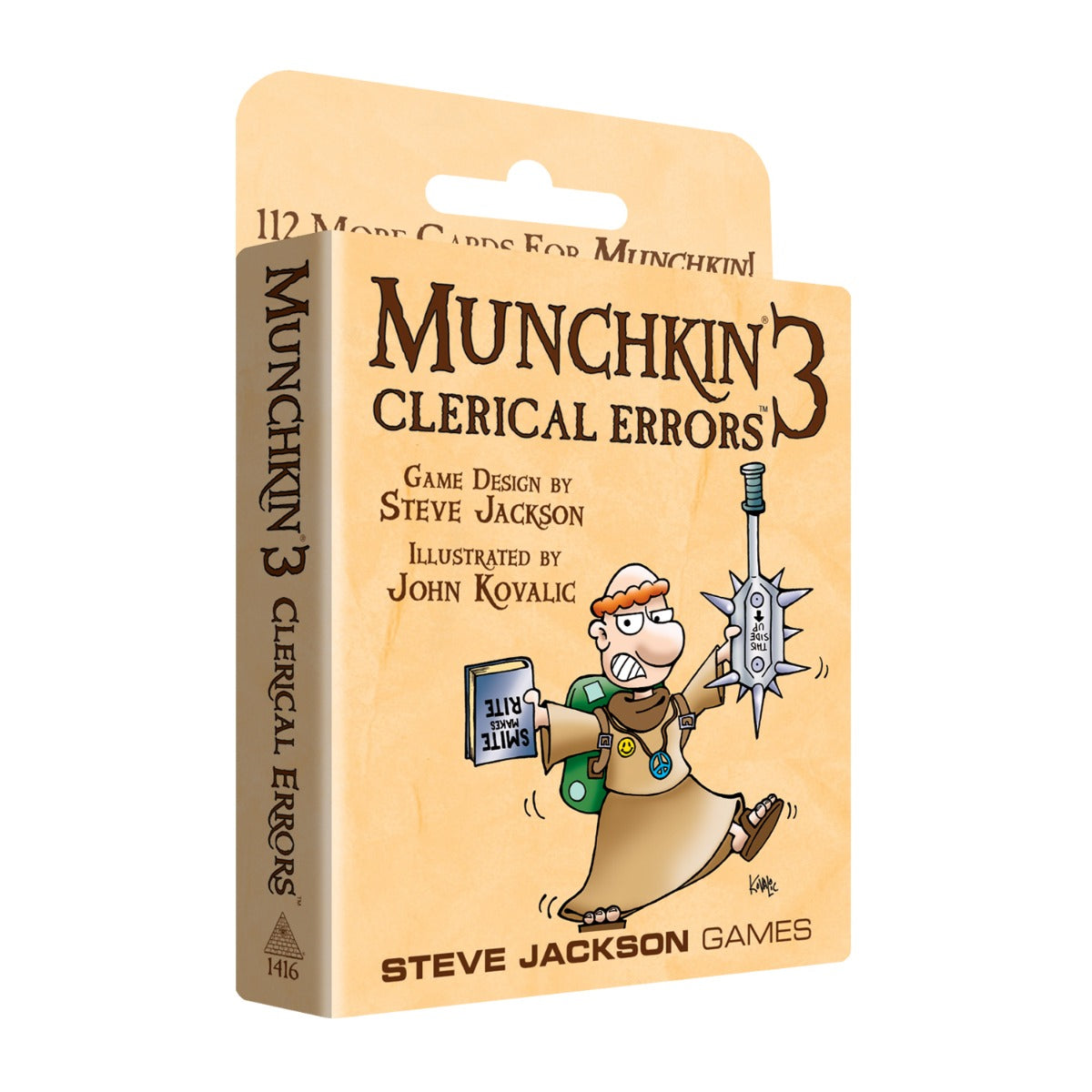 Munchkin 3: Clerical Errors Expansion – front cover artwork
