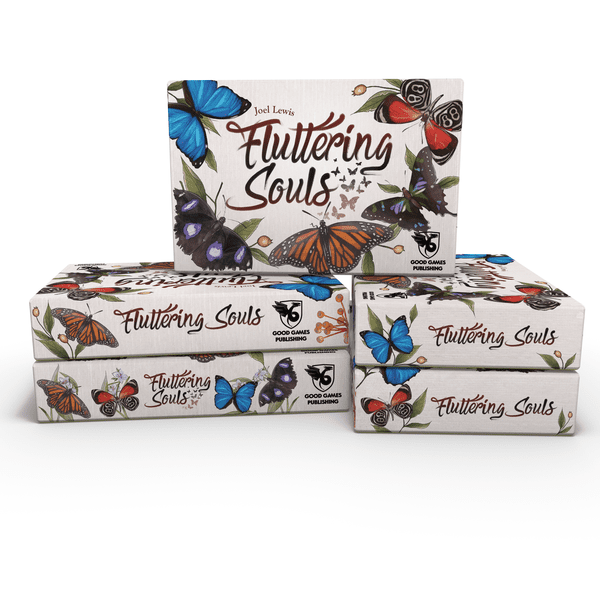 Fluttering Souls Card Game | Beautiful 2-Player Butterfly Drafting & Set Collection Game