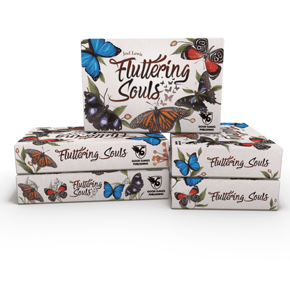 Fluttering Souls Card Game | Beautiful 2-Player Butterfly Drafting & Set Collection Game