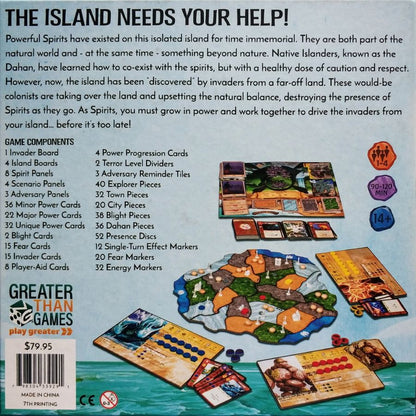 Spirit Island Board Game | Cooperative Strategy & Area Control Game | 1–4 Players | Ages 13+ | 90–120 Minutes