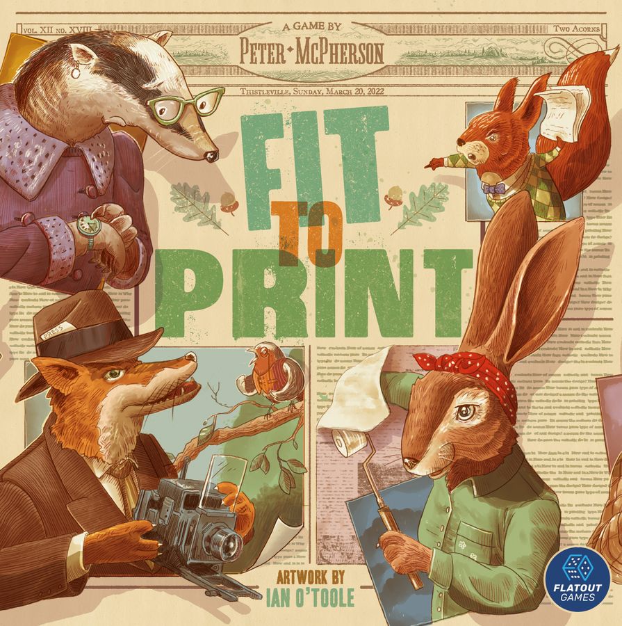 Fit to Print Board Game | Real-Time Newspaper Tile-Laying & Puzzle Game | 1–6 Players | Ages 10+ | 15–30 Minutes