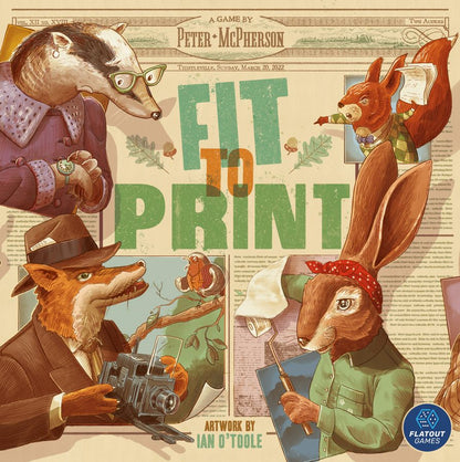 Fit to Print Board Game | Real-Time Newspaper Tile-Laying & Puzzle Game | 1–6 Players | Ages 10+ | 15–30 Minutes