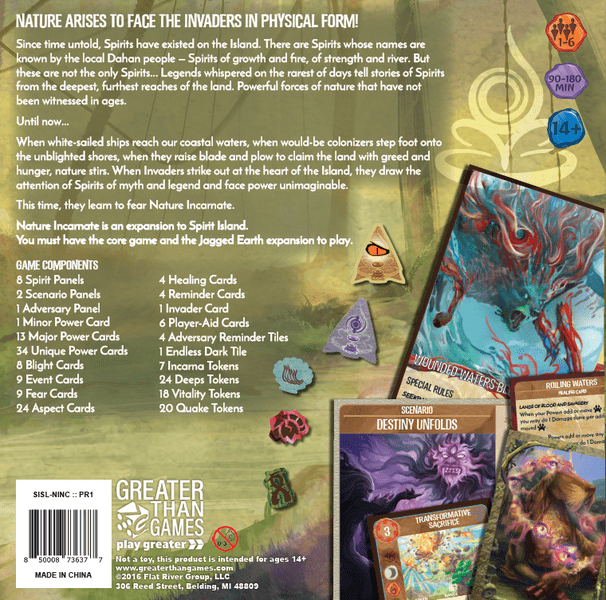 Spirit Island Nature Incarnate Expansion