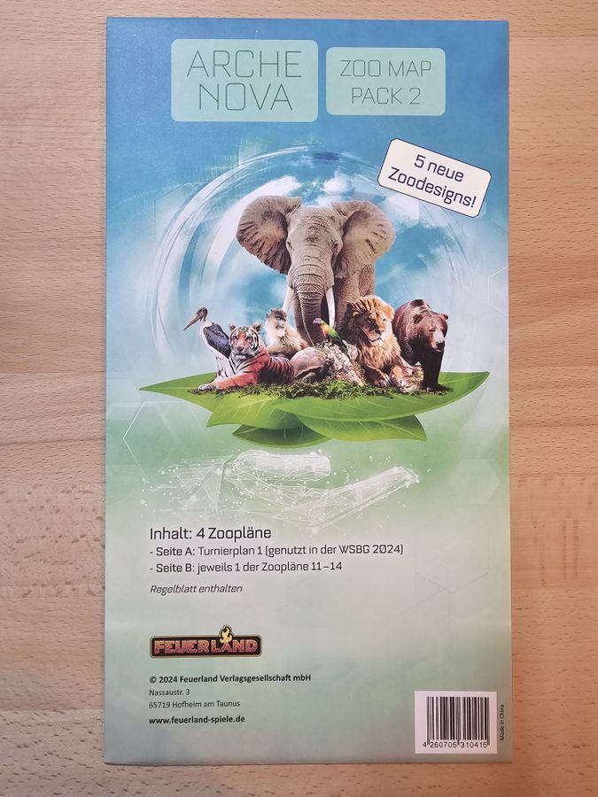 Ark Nova Zoo Map Pack 2
