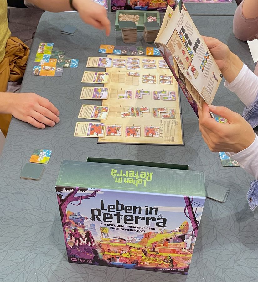 Life in Reterra Board Game | Post-Apocalyptic Community Building & Tile-Laying Strategy Game | Family Game for 2–4 Players | Ages 10+