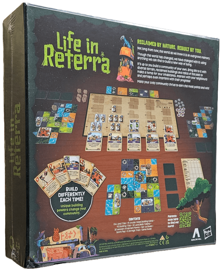 Life in Reterra Board Game | Post-Apocalyptic Community Building & Tile-Laying Strategy Game | Family Game for 2–4 Players | Ages 10+