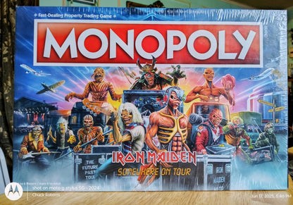 Monopoly: Iron Maiden Edition Board Game | Heavy Metal Collectible Monopoly | Iron Maiden Tours, Eddie Bucks & Custom Tokens | 2–6 Players