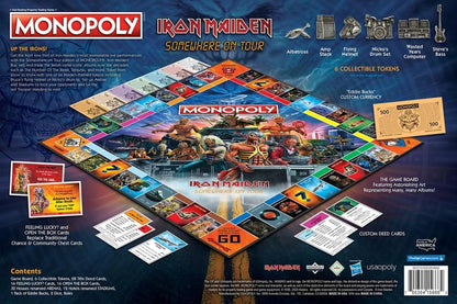 Monopoly: Iron Maiden Edition Board Game | Heavy Metal Collectible Monopoly | Iron Maiden Tours, Eddie Bucks & Custom Tokens | 2–6 Players