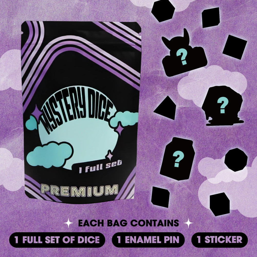 1985 Games Premium Mystery Dice with Purple Bag