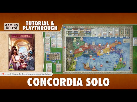 Concordia Solitaria — tutorial and playthrough