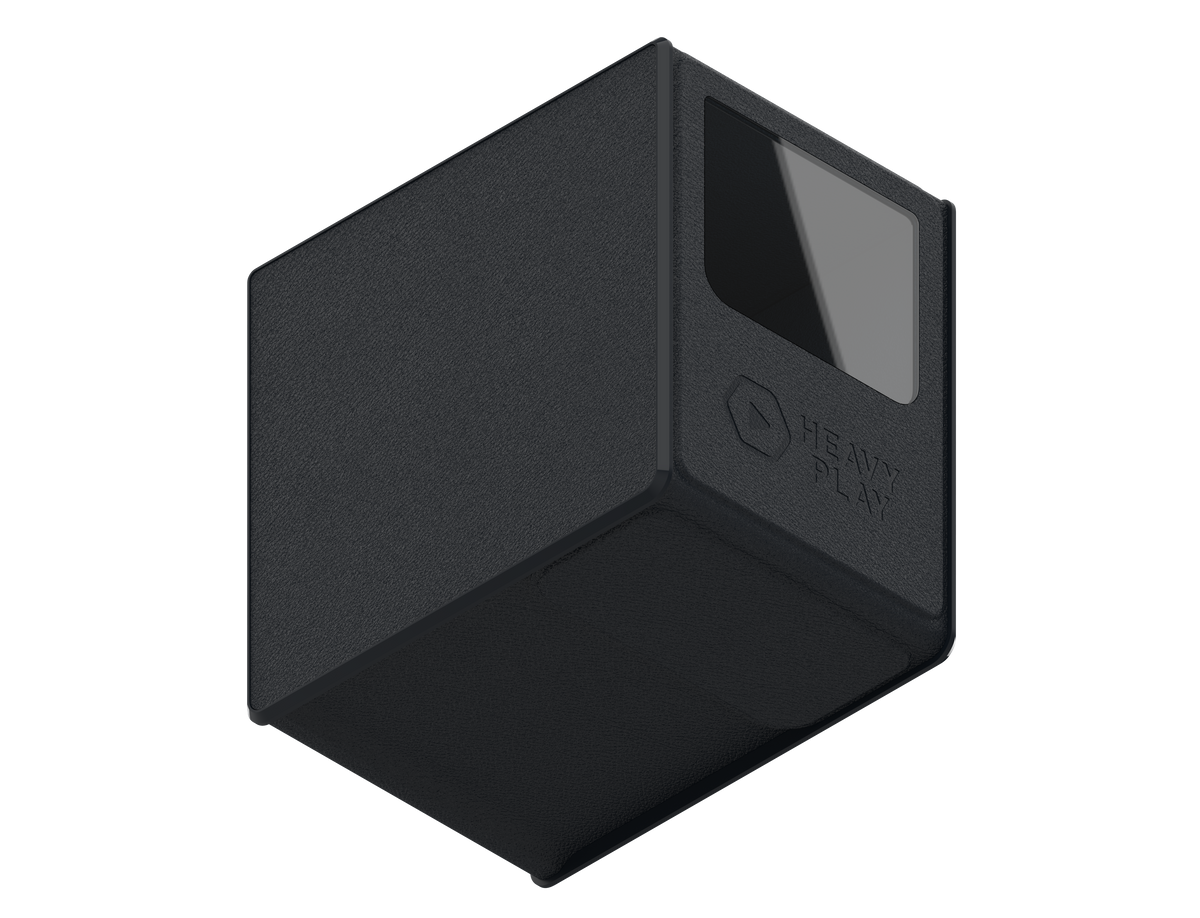 Heavy Play RFG DECKBOX MAX 133DS - WARLOCK BLACK – RFG-MX3-001001