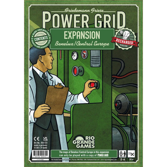 Power Grid: Central Europe / Benelux Map Expansion game box