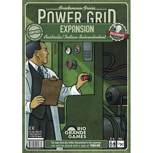 Power Grid: Australia / Indian Subcontinent Map Expansion game box