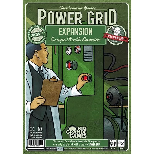 Power Grid: Europe / North America Map Expansion game box