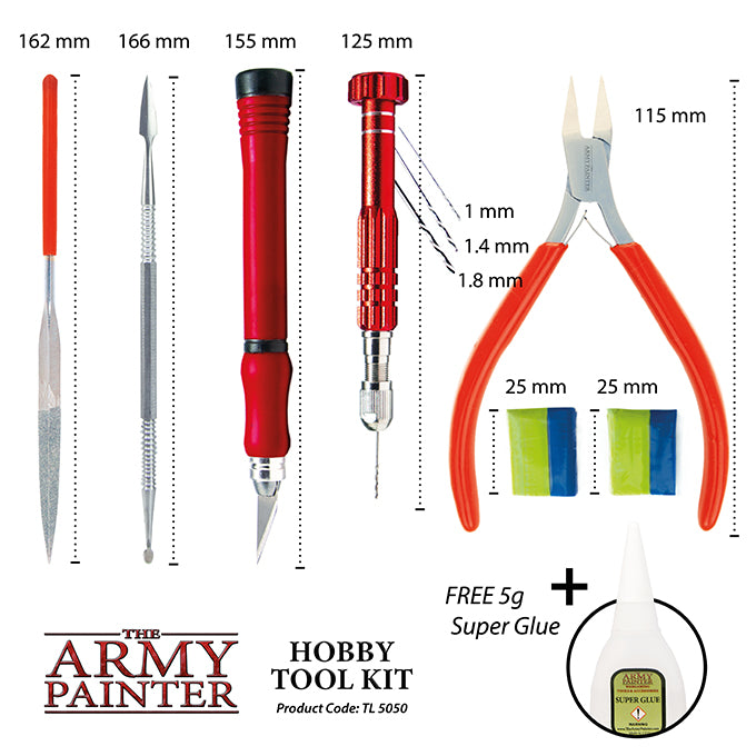 The Army Painter Hobby Tool Kit – dimensions, features and use information