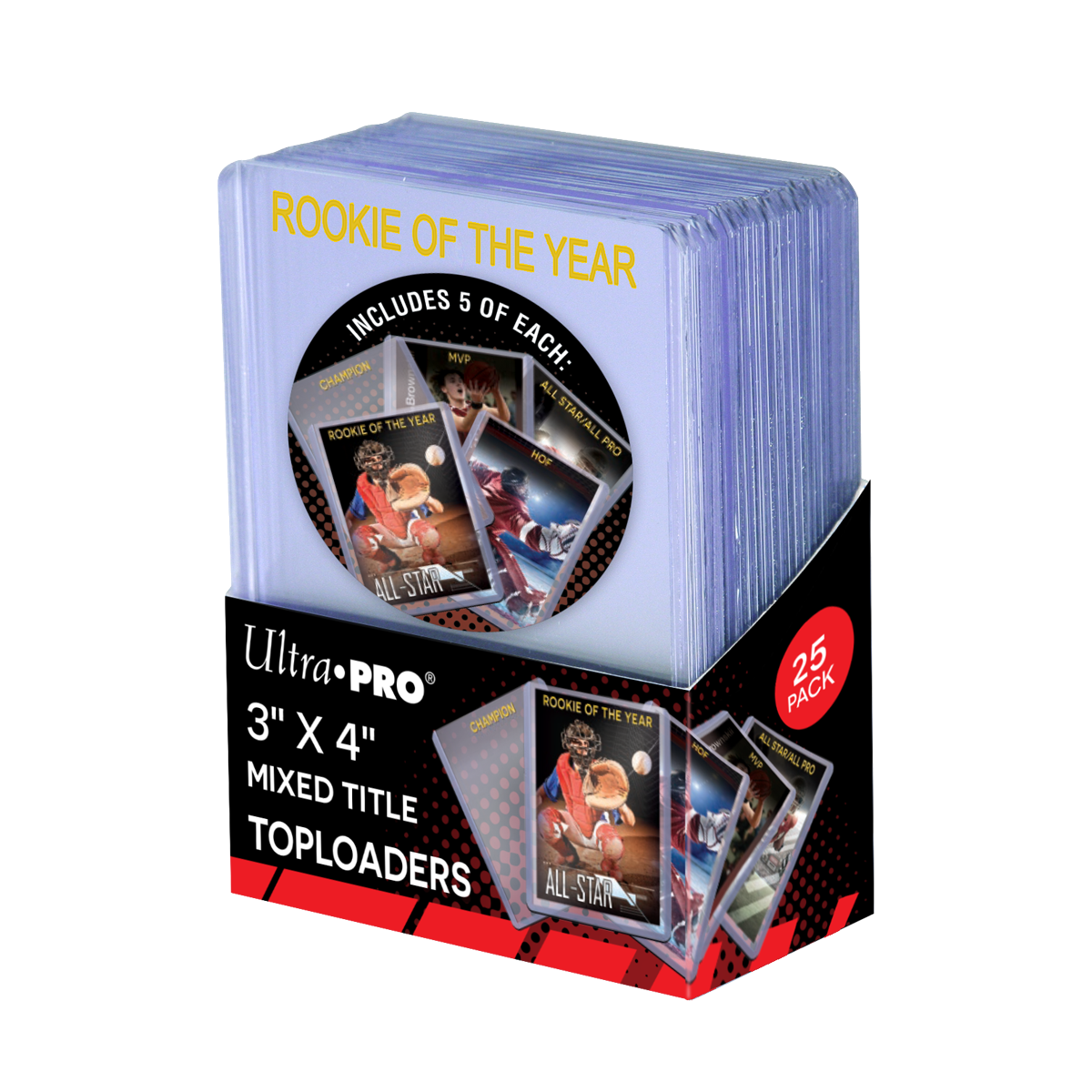 Ultra PRO 3" x 4" Mixed Title Toploader Sleeves Bundle (25ct) – UP15168