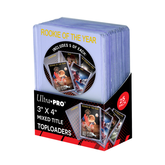 Ultra PRO 3" x 4" Mixed Title Toploader Sleeves Bundle (25ct) – UP15168