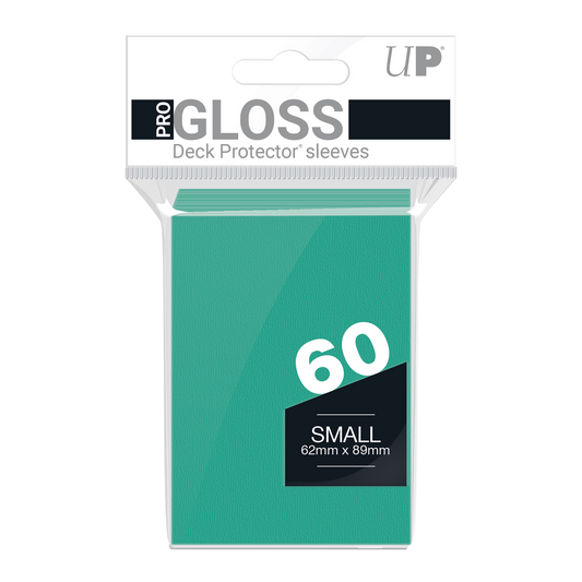 Ultra PRO PRO-Gloss Small Deck Protector Sleeves - Aqua (60ct) – UP15262