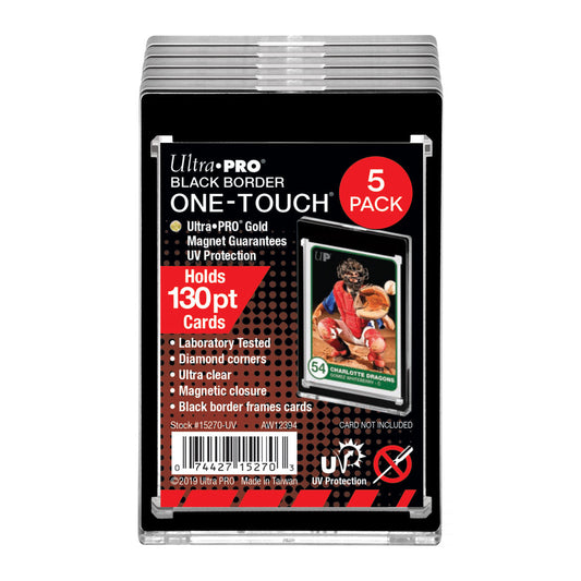 Ultra PRO 130PT Black Border UV ONE-TOUCH Magnetic Holders (5ct) – UP15270