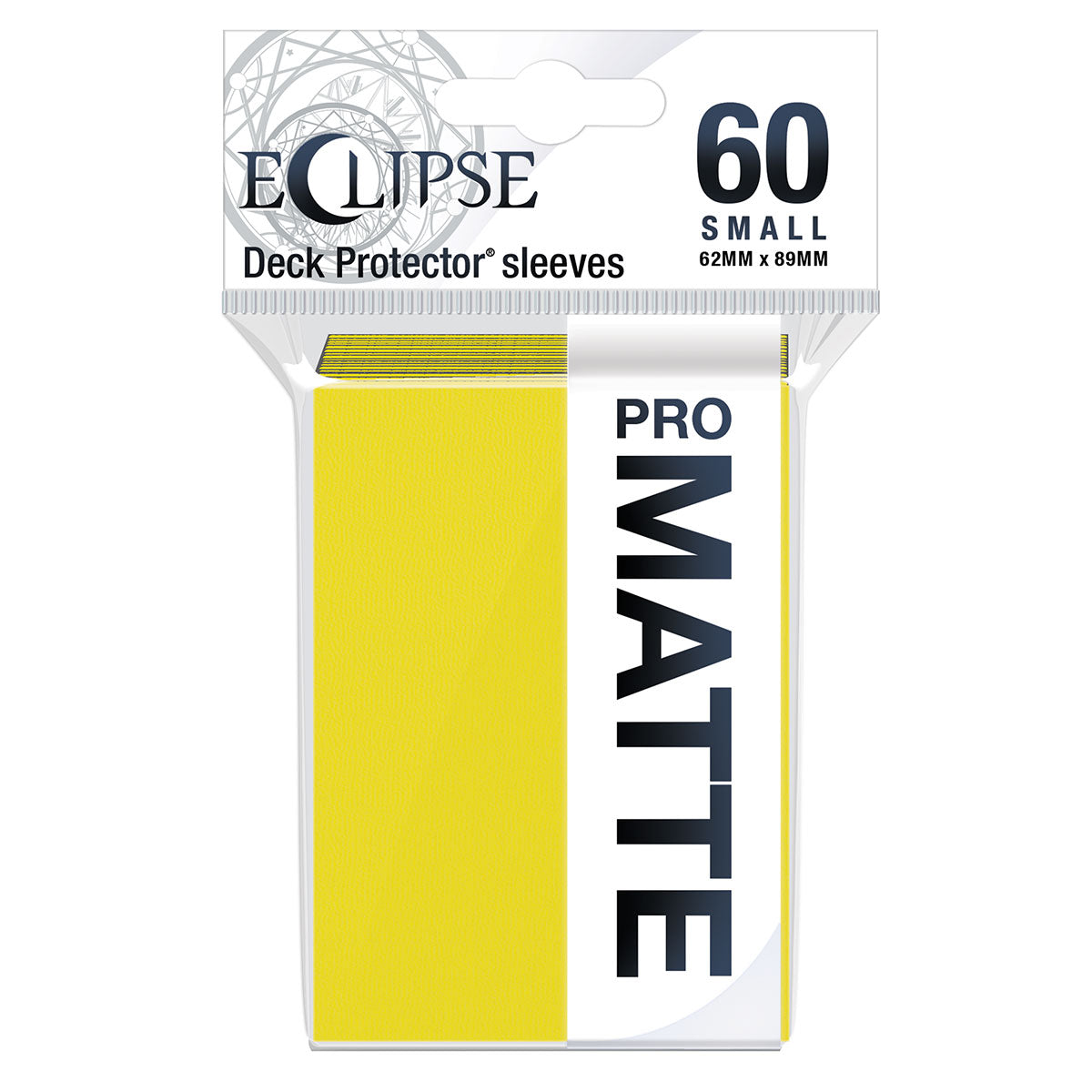 Ultra PRO ECLIPSE Matte Small Deck Protector Sleeves (60ct) - Lemon Yellow – UP15644
