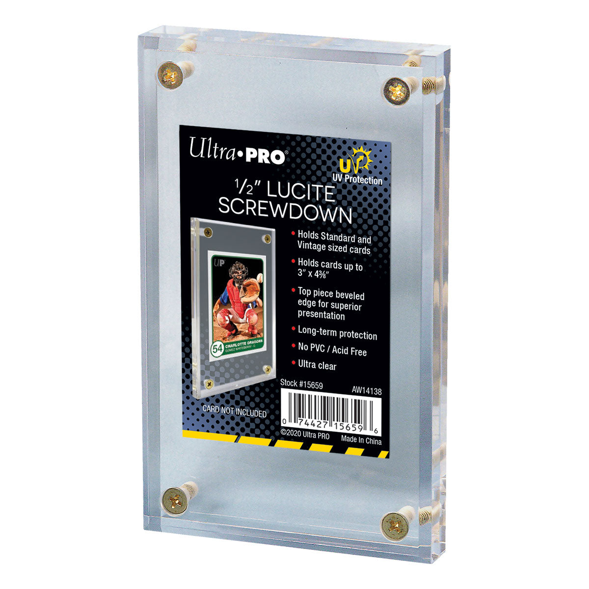 Ultra PRO Lucite UV 1/2" Screwdown – UP15659