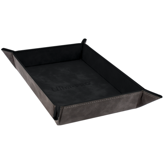 Ultra PRO Suede Collection: Foldable Dice Rolling Tray – Jet Black – UP15717
