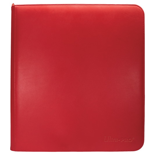 Ultra PRO Vivid Red 12-Pocket Zippered PRO-BINDER Album – UP15743