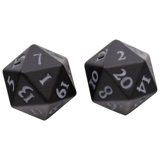 Ultra PRO Vivid HEAVY METAL Dice – Black – UP15943