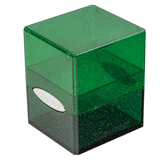 Ultra PRO Glitter Satin Cube – Green – UP16011