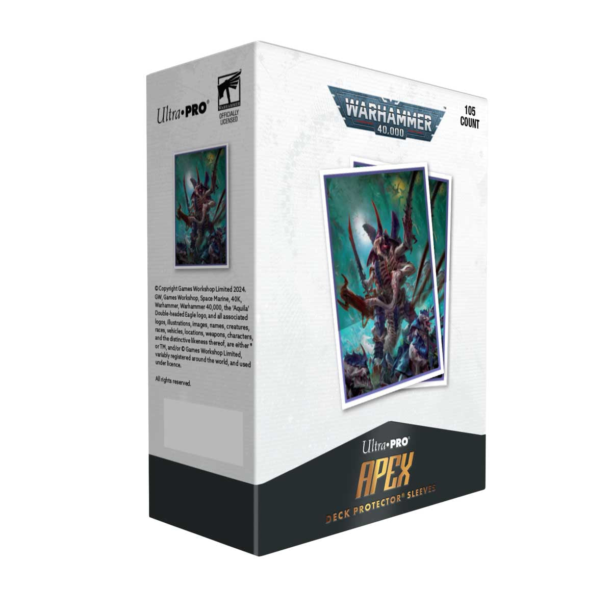 Ultra PRO Tyranid 105ct APEX Deck Protector Sleeves for Warhammer 40,000 – UP16445