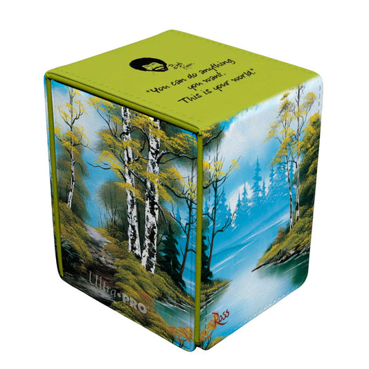 Ultra PRO Bob Ross Lakeside Path ALCOVE Flip DECK BOX – UP16524