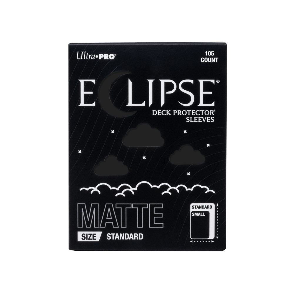 Ultra PRO ECLIPSE Matte Standard Deck Protector Sleeves: Jet Black - 105ct – UP16680
