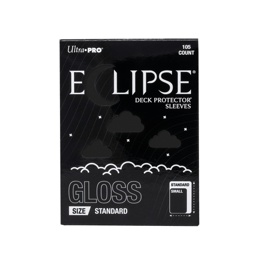 Ultra PRO ECLIPSE Gloss Standard Deck Protector Sleeves: Jet Black - 105ct – UP16700