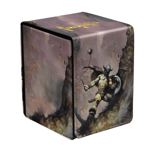 Ultra PRO Artist Spotlight: Frank Frazetta - "Warrior with Ball and Chain" ALCOVE FLIP DECK BOX for Tabletop Gaming – UP16752