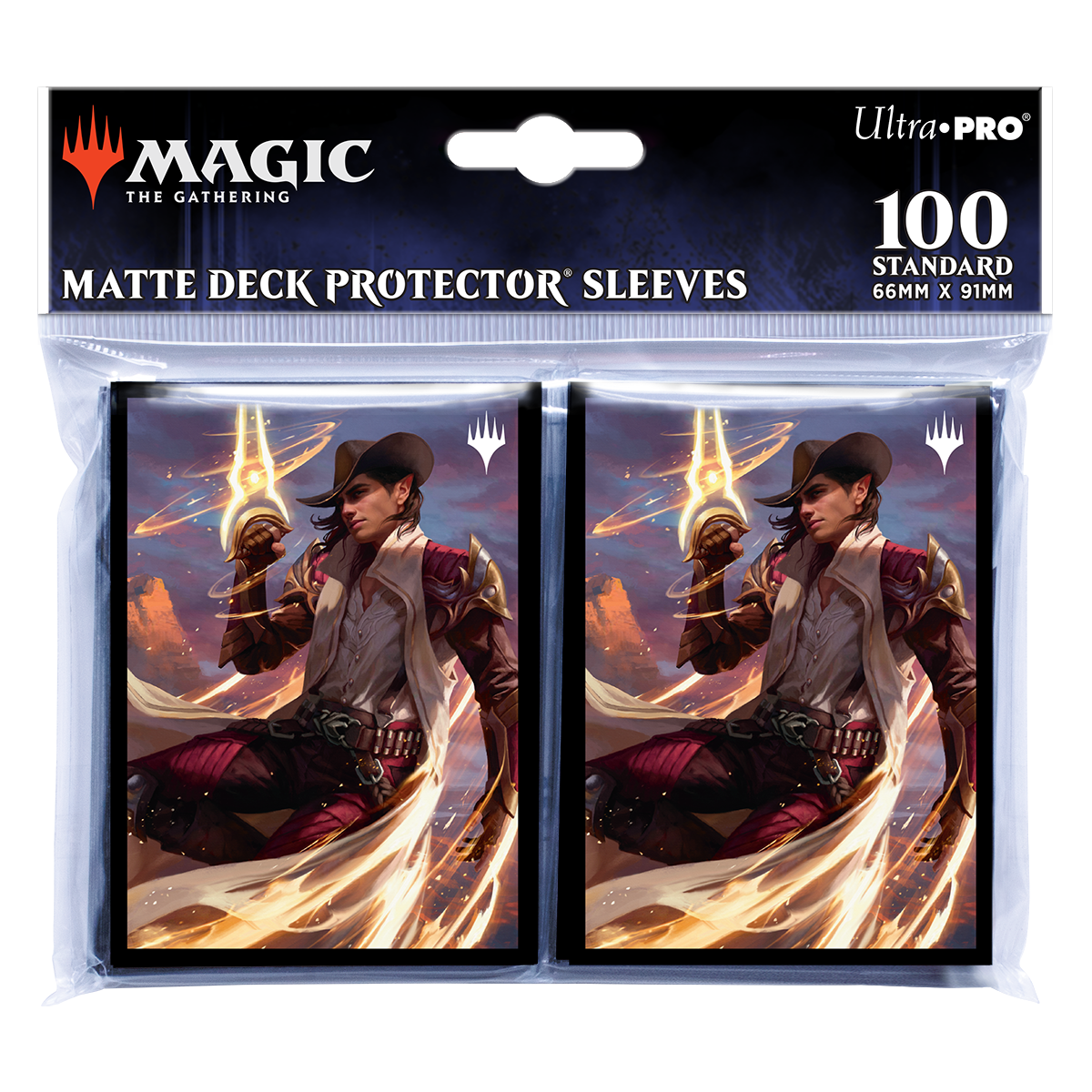 Ultra PRO Outlaws of Thunder Junction Kellan, the Kid Key Art Deck Protector Sleeves (100ct) for Magic: The Gathering – UP38356